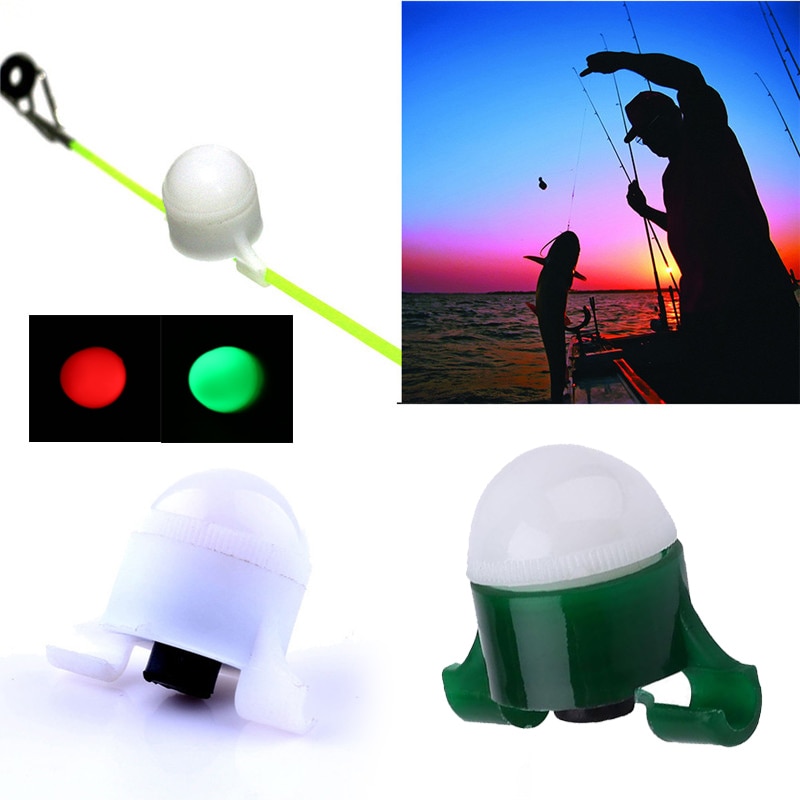 Mini Portable 2 In 1 Shining Glowing Fishing Rod Bite Alarm Bell Clip Tackle