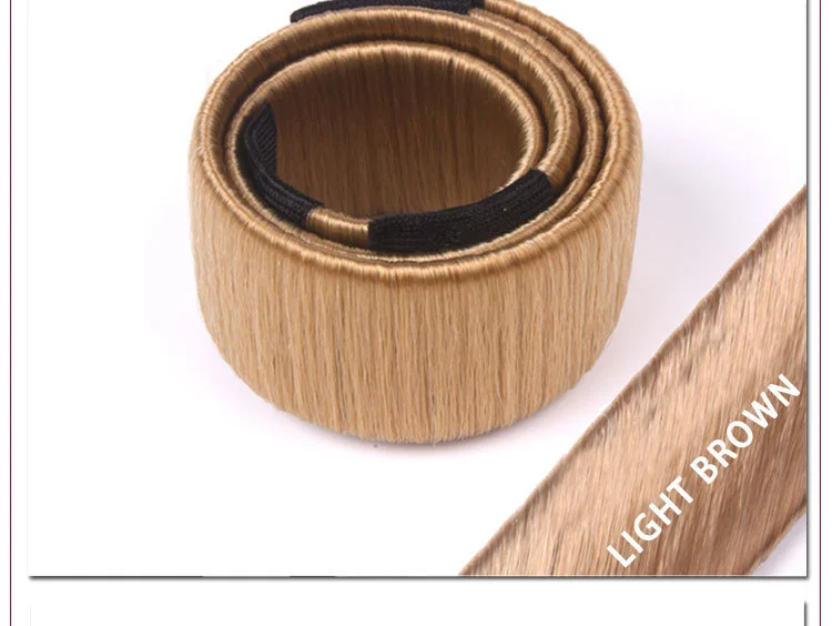 Strumento accessori per capelli parrucca sintetica ciambelle germoglio testa gruppo musicale sfera francese intrecciare francese Magia panino creatore dolce capelli Braider: Kaki scuro