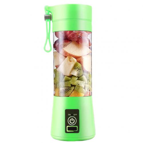 4 klingen Elektrische Obst Entsafter Tragbare USB Aufladbare Smoothie Hersteller Rührgerät Maschine Elektro Obst Auszieher Saft Rührgerät: Grün