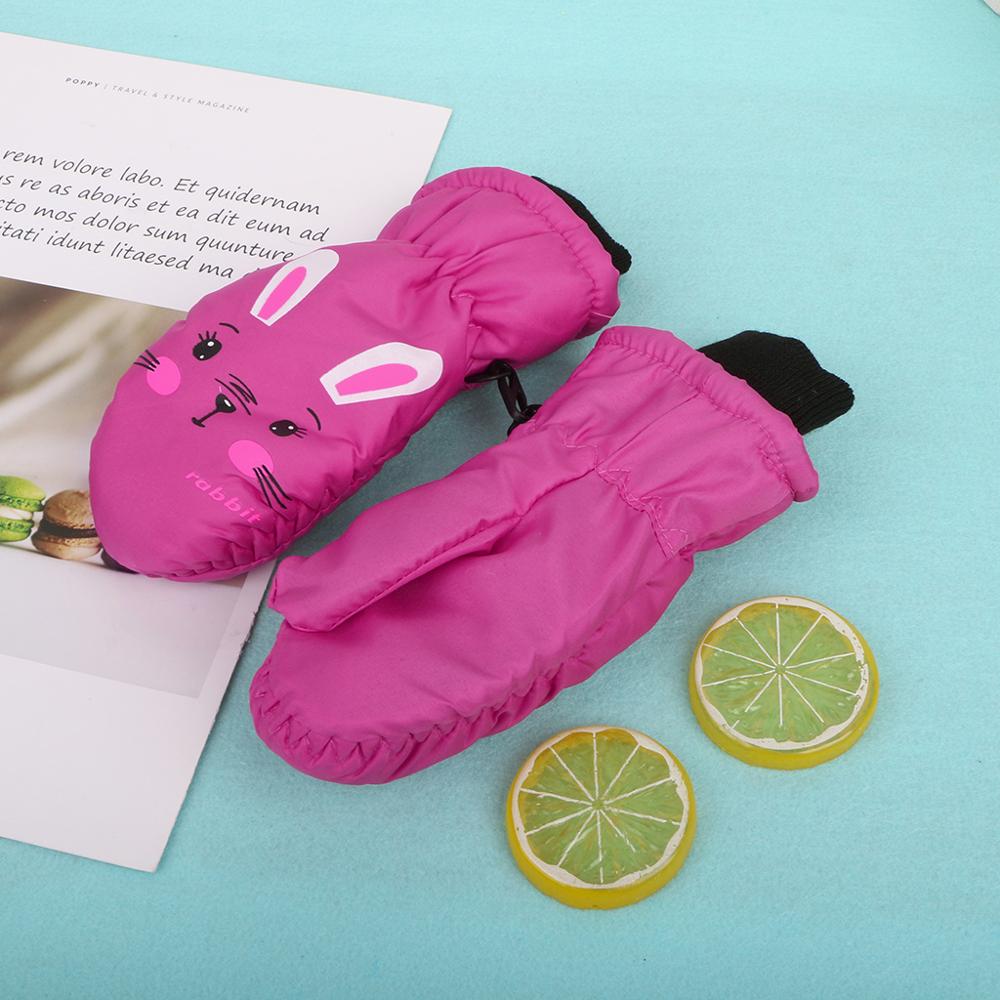 Guantes de invierno abrigados para niños a prueba de viento para niños niñas esquí ciclismo escalada exterior guantes impermeables