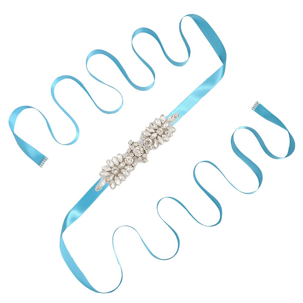 Steentjes Trouwjurk Riem Bruids Riem Trouwjurk Accessoires Bruiloft Riem Bruids Riem Bruidsmeisje Riem SCS49: blue