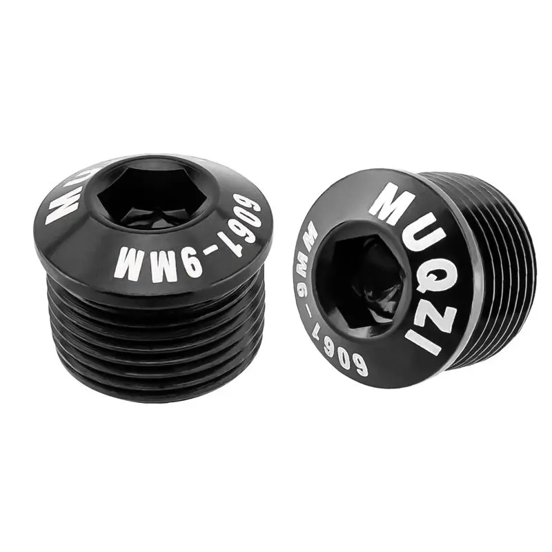 MUQZI 2pcs M14 Pedal Screw Dust Prevention Cover Aluminum Ultralight Pedal Bolt End Cap For Bike: Navy Blue