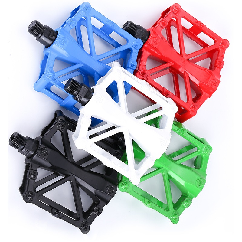 1 paar dubbele bal fietspedalen Ultralichte aluminium mountainbikepedalen Platte antislip fietspedaalplatform