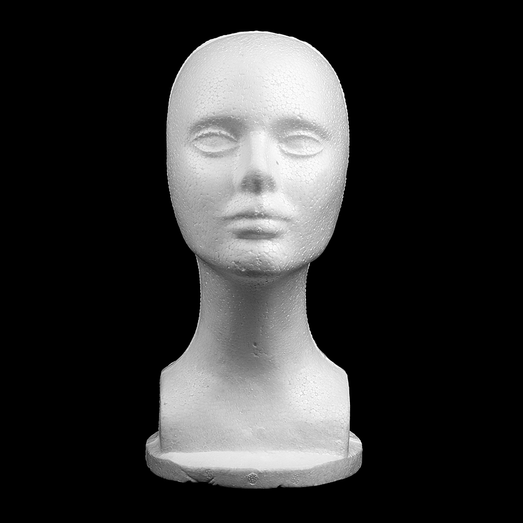 12 &#39;&#39;Mannequin Hoofd, Vrouwelijke Piepschuim Etalagepop Mannequin Hoofd Model Schuim Pruiken Haar Glazen Display-Wit