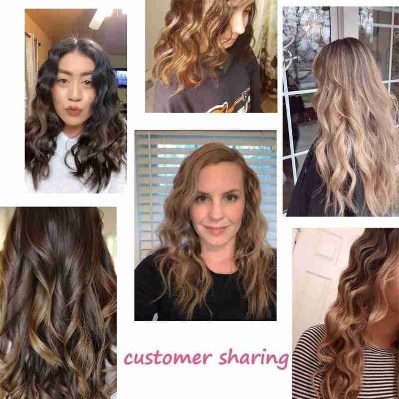 EU/US/UK Curling Iron 180-210 Degrees Tools Barrel Styler Hair Curlers Styling Electric Waver Hair Curl Five T S5W7