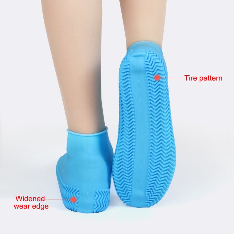 Couverture de chaussure imperméable Durable de Silicone couverture épaissie réutilisable antidérapante extérieure nouvelle