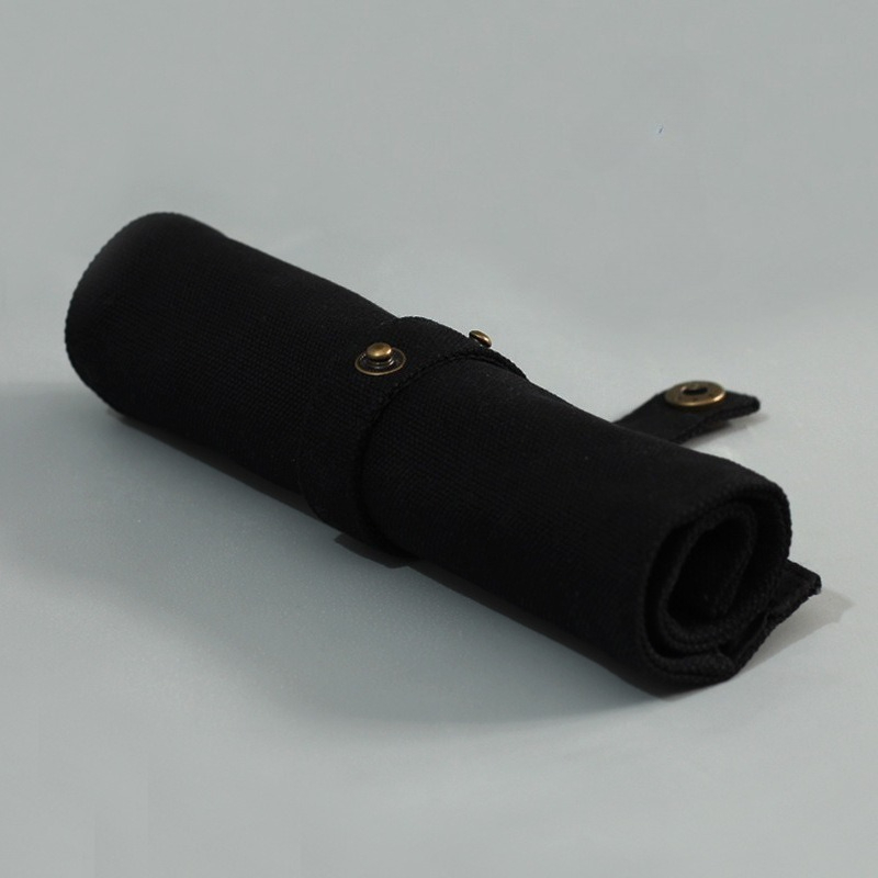 Duża pojemność piórnika z płótna, zwijany piórnik, piórnik, etui na długopisy, uchwyt na rolkę dla nauczyciela, ucznia, malarza