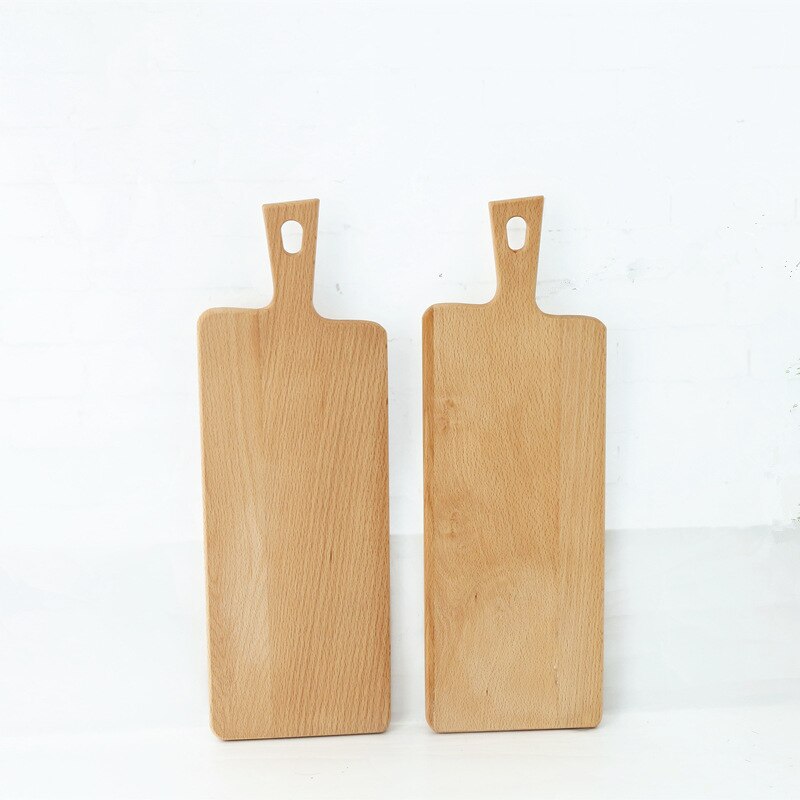 1Pcs Eco Friendly Beech Wooden Chopping Blocks Kitchen Wood Food Plate Whole Wood Tray Cutting Board No Pain