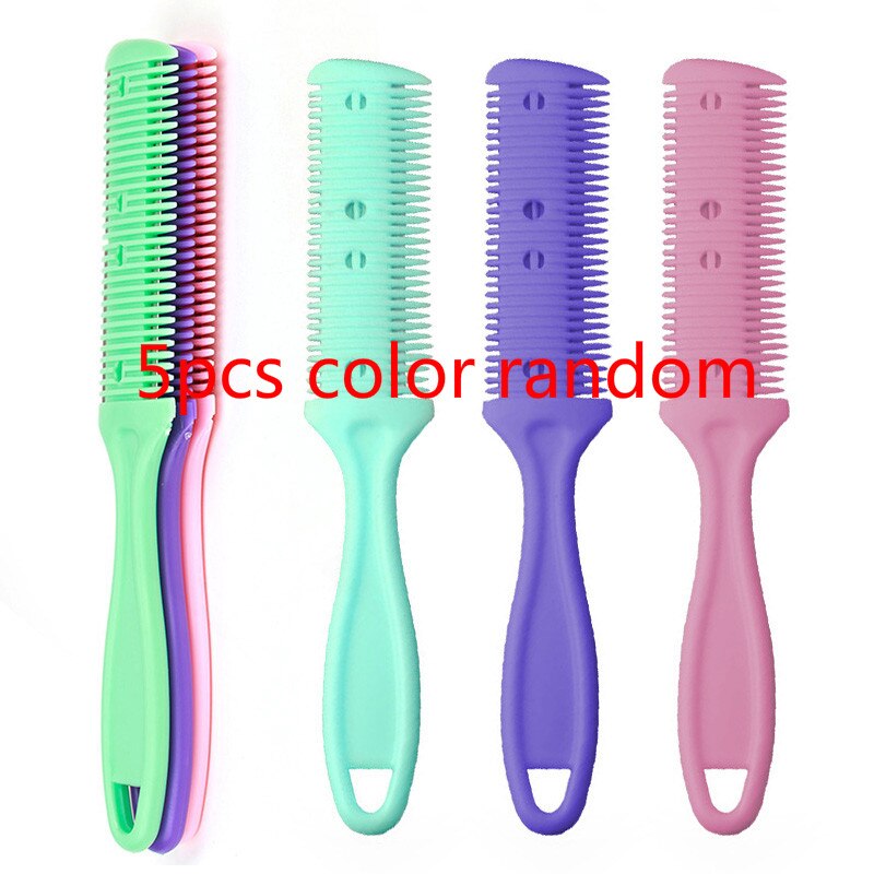 1pcs Double Sides Hair Cutter Thinning Comb with 2 Removable Blades Hair Cutting Thinning Shaper Haircut Trimmer Styling Tool: 5pcs