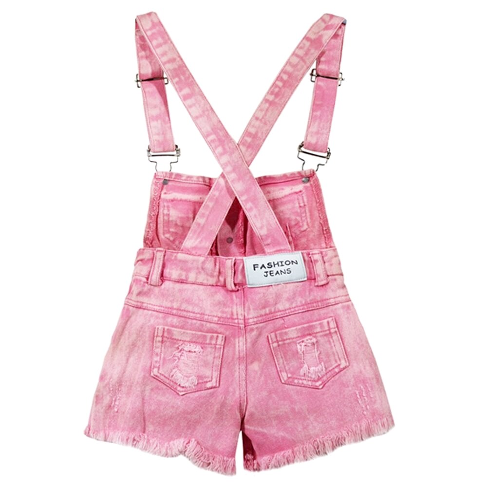 Chumhey 0-11T Zomer Kinderkleding Sets Jeans Voor Meisjes Broek Kinderen Denim Overalls Jarretel Shorts Roze jumpsuit Broek