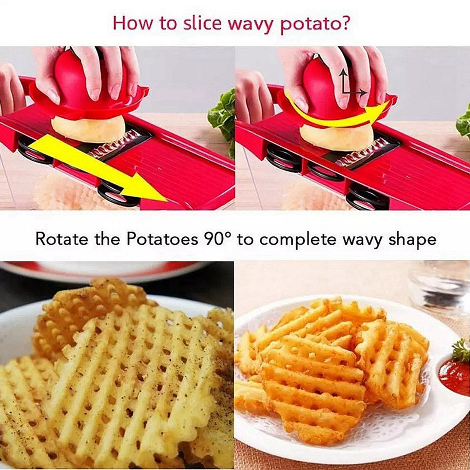 Kitchen Grater Vegetable Food Cutter Chopper Slicer Shredder Blue