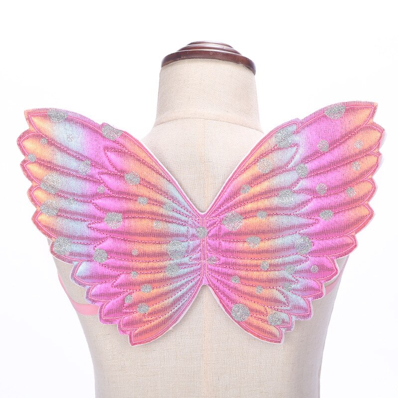 Girl Rianbow Butterfly Wings Kids Unicorn Costume Accessories Children Baby Halloween Party Angel Flying Wing