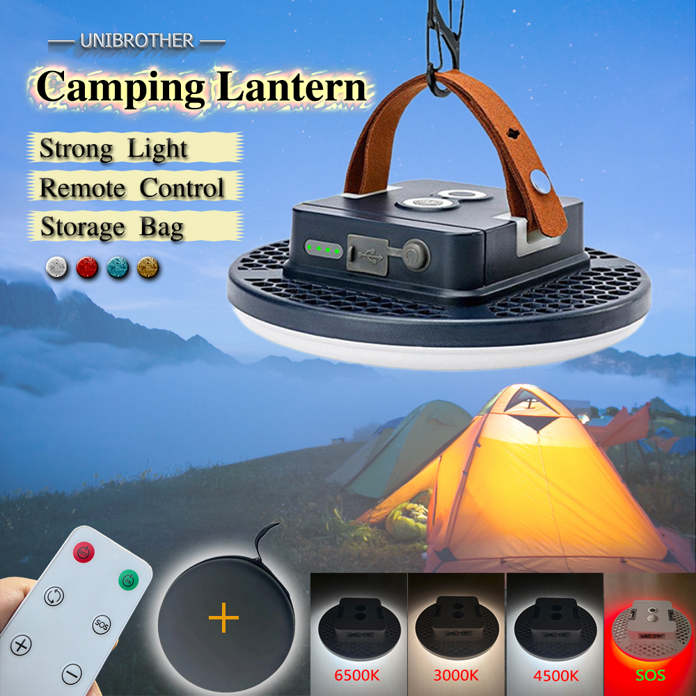 13500Mah Oplaadbare Sterke Licht Camping Lantaarn 21700 Batterij Buiten Waterdicht Kampeerlicht Afstandsbediening Case Tent Lamp