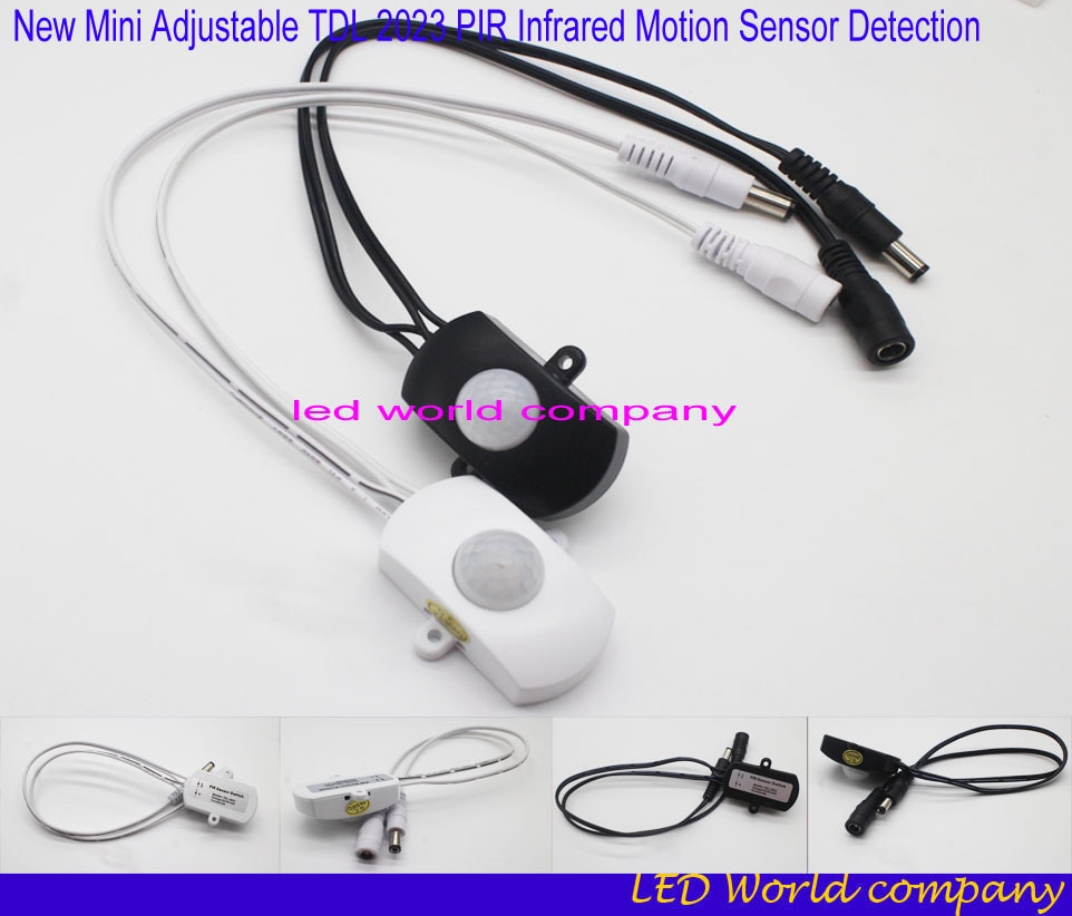 Mini Adjustable TDL 2023 PIR Infrared Motion Sensor Detection LED Switch 120 Degree Induction Angle