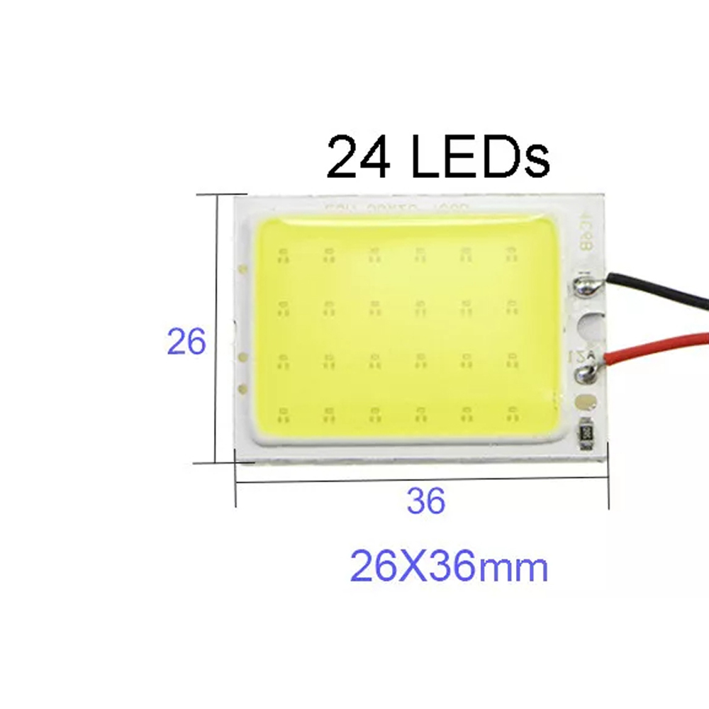 Cob panellampe med modstand 16/24/36/48 led'er dekorative billamper lamper hvidt tag fede blå biler isbil 12v til byggesæt: Blå / Foranderlig
