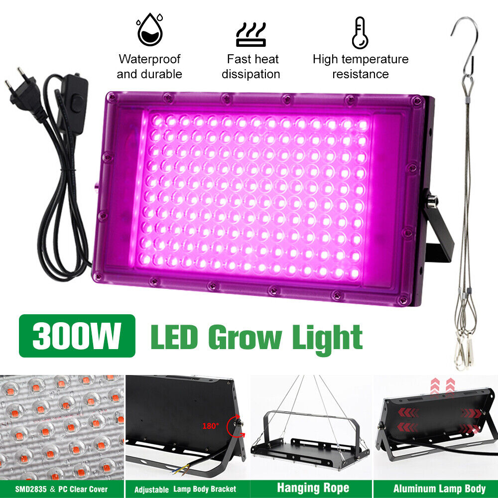 Lámpara de planta de espectro completo, luz Led para cultivo de interiores, 50W, 100W, 200W, 300W, luz Led para cultivo hidropónico, fitoamplificador de flores vegetales