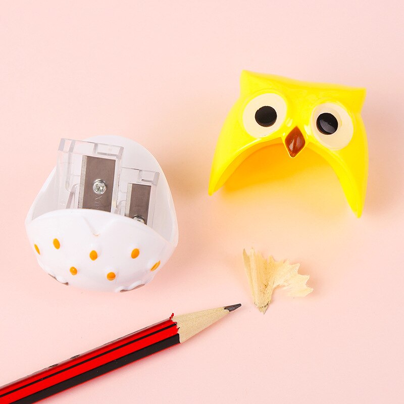 Afilador de animales con forma de búho, artículo de papelería para la escuela y la Oficina