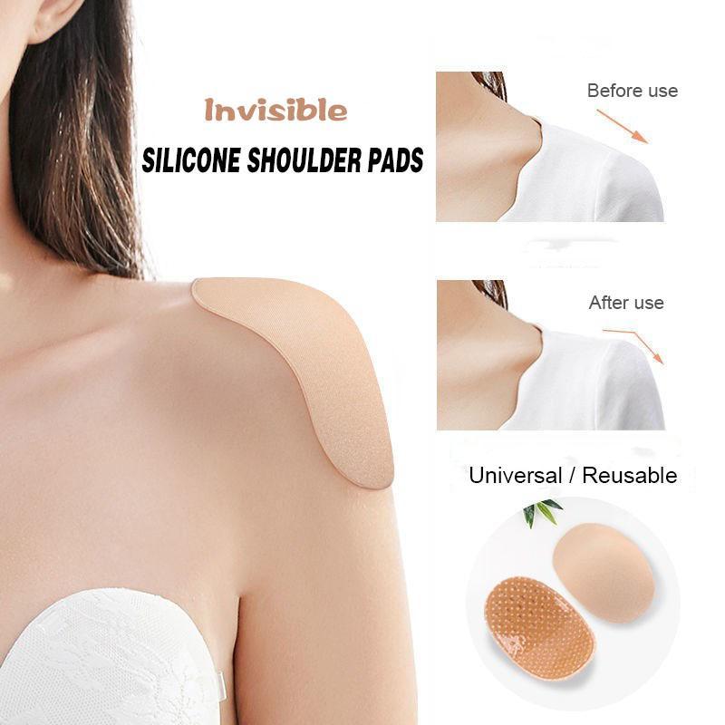 Natuurlijk zachte antislip schoudervullingen zachte siliconen schouder antislip schoudervullingen voor schouderversterkers kleding kledingvullingen