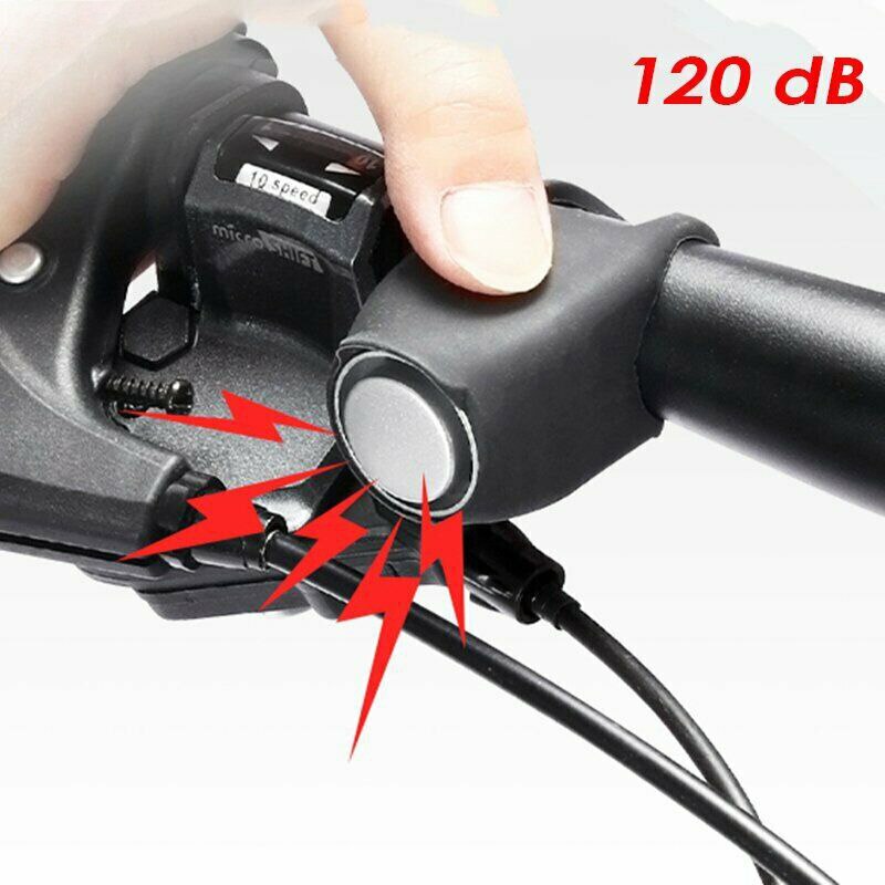 Fiets elektrische bellen fietsbel elektronische claxon luide alarmbellen veiligheidsfietsbellen stuurring veiligheidsbellen: Default Title