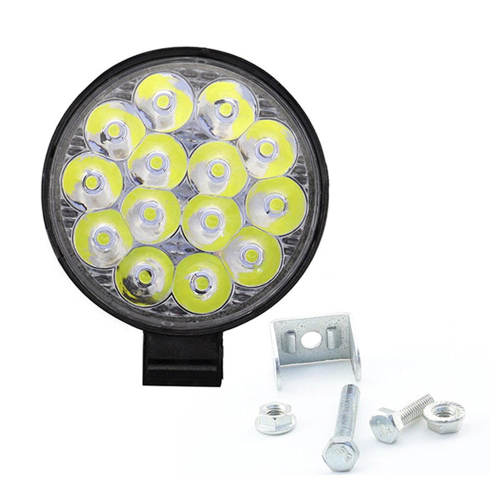 Lamp Working lights Off-road Round Truck Vehicles Waterproof 42W Driving
