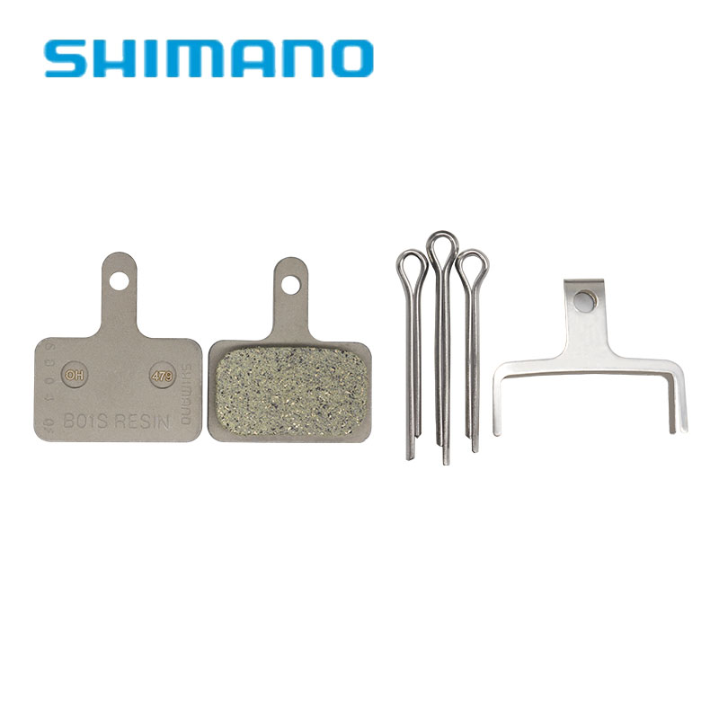 SHIMANO DEORE B01S Piston résine plaquette de frein vélo plaquettes de frein à disque pour BR-MT200 M315 BR-M485 TX805 M395 M396 M416 M445: WHITE