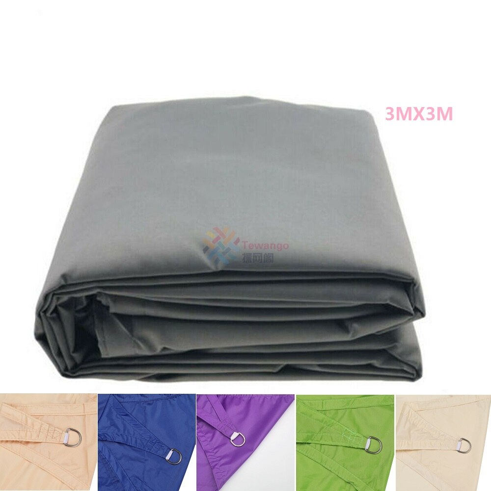 Voile d&#39;ombrage Anti-UV, auvent de jardin, tente de Camping colorée, pare-soleil, tissu Oxford, imperméable, 3MX3M