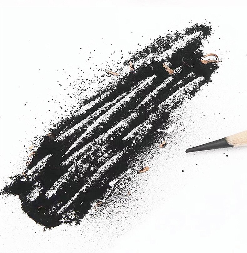 12 charcoal art soft drawing pencils sketch painting pencils learning stationery black matte art supplies