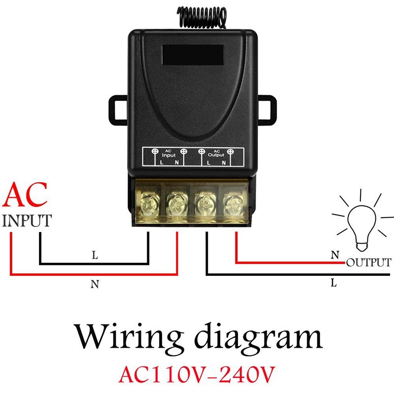 Wireless Remote Switch,AC110V-240V 40A Relay,Wireless RF Switch for Household Appliances, Electrical Equipment