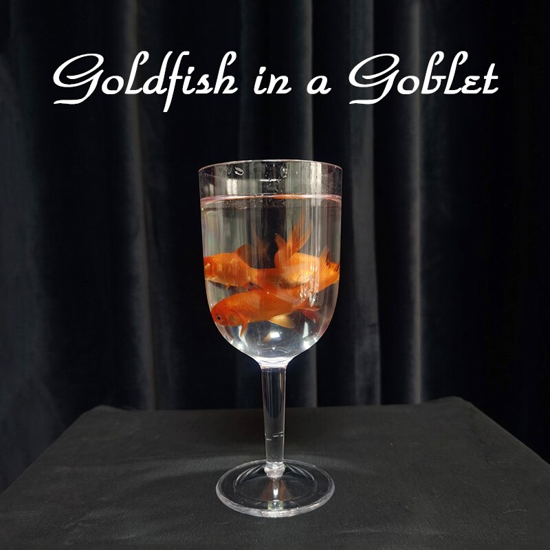 Pesce rosso In un calice trucchi magici pesce che appare nella tazza vuota Magia mago illusioni sul palco oggetti di scena mentalismo giocattolo classico
