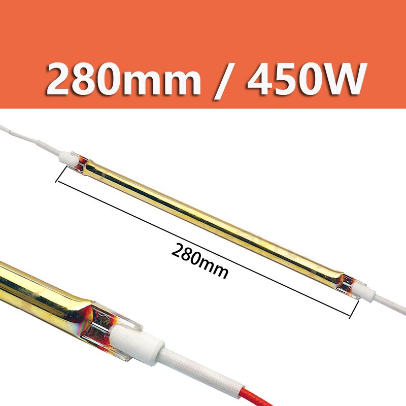 220V infrared heating tubes for electric heating carbon fiber heating tube Light wave gold heating tube Quartz tube ceramic