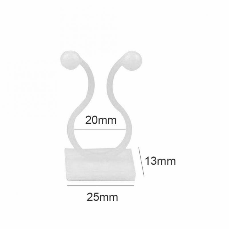 50pcs Invisible Wall Rattan Clamp Clip Plant Climbing Wall Clip Wall Vines Fixture Wall Sticky Hook Holder Plant Stent Support: L