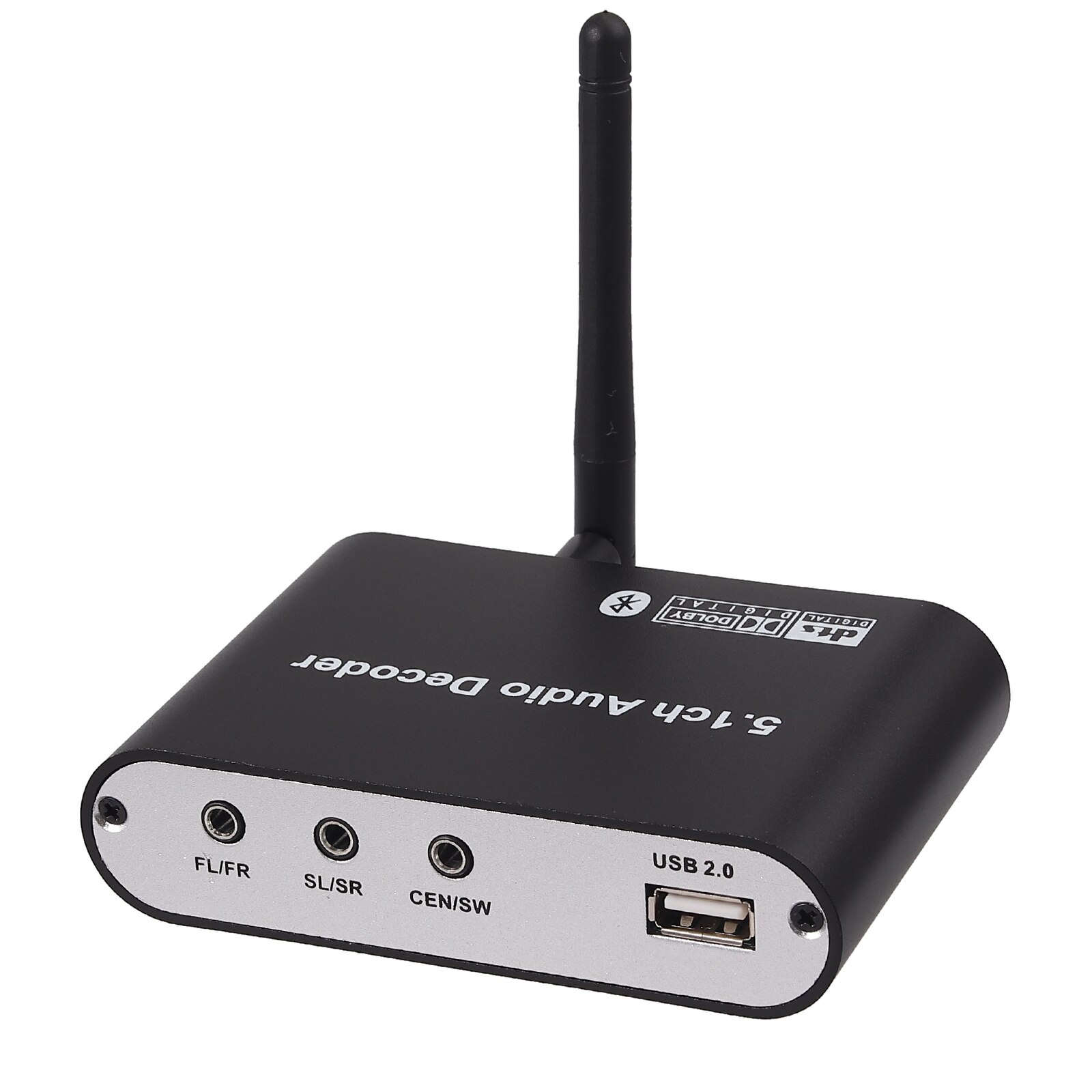 PROZOR 5.1CH Audio Decoder Bluetooth 5.0 Wireless Audio DAC Receiver Optical Adapter Coaxial AUX USB Disk Play Support DTS AC3
