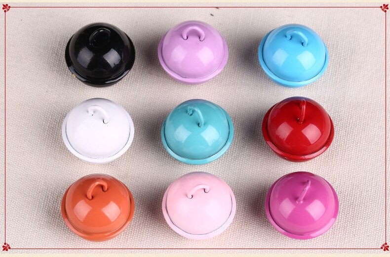 Cloches colorées pour chat Gog Pet | Gros clochette Jingle pour fête, décoration, artisanat bricolage, 10 pièces/lot, de 22mm