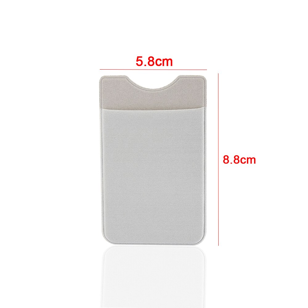 Portafoglio elastico per cellulare porta carte di credito porta carte di credito adesivo tascabile custodia universale per cellulare