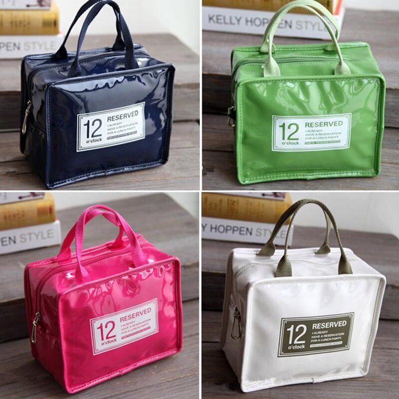 1Pcs Portable Film for Women Kids Men with Zipper High-capacity Insulation Bags Hand-held Waterproof Lunch Bag