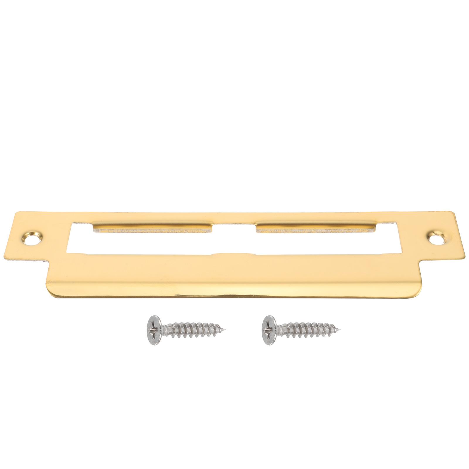 Door Lock Accessories Stainless Steel Reinforcement Kit Deadbolt Strike Plate Cover Door Hole Filler Striker Hardware