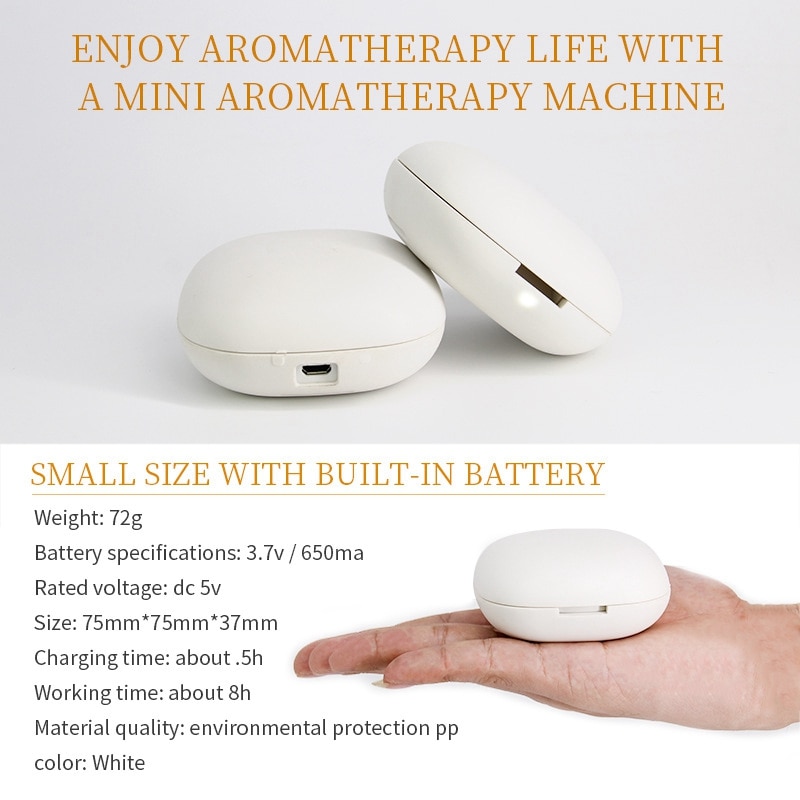 Aromatherapy Machine Air Humidifier Dry Electric Aroma Diffuser USB Essential Oil Ultrasonic