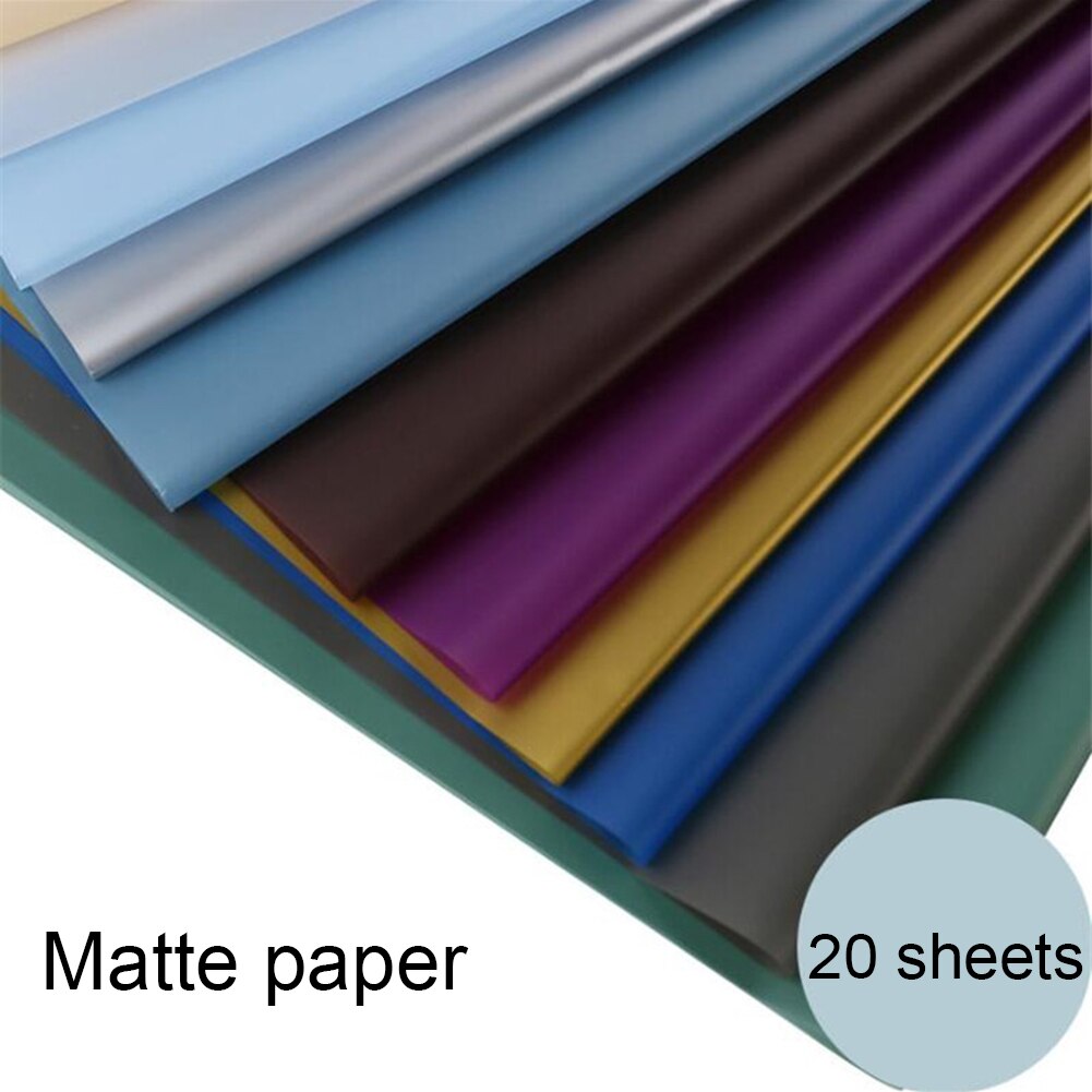 20PCS Packing Craft Paper Valentine's Day Craft Paper Handmade DIY Wrapping Clothing Shirt Shoes Floral Wrapping Paper