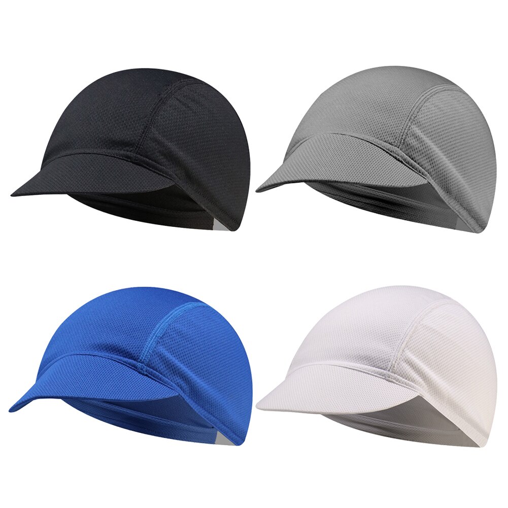 Riding Fietsen Cap Bescherming Zomer Elastische Hoed Fietsen Effen Kleur Mesh Outdoor Zon Draagbare Stofdicht Fietsen Onderdelen