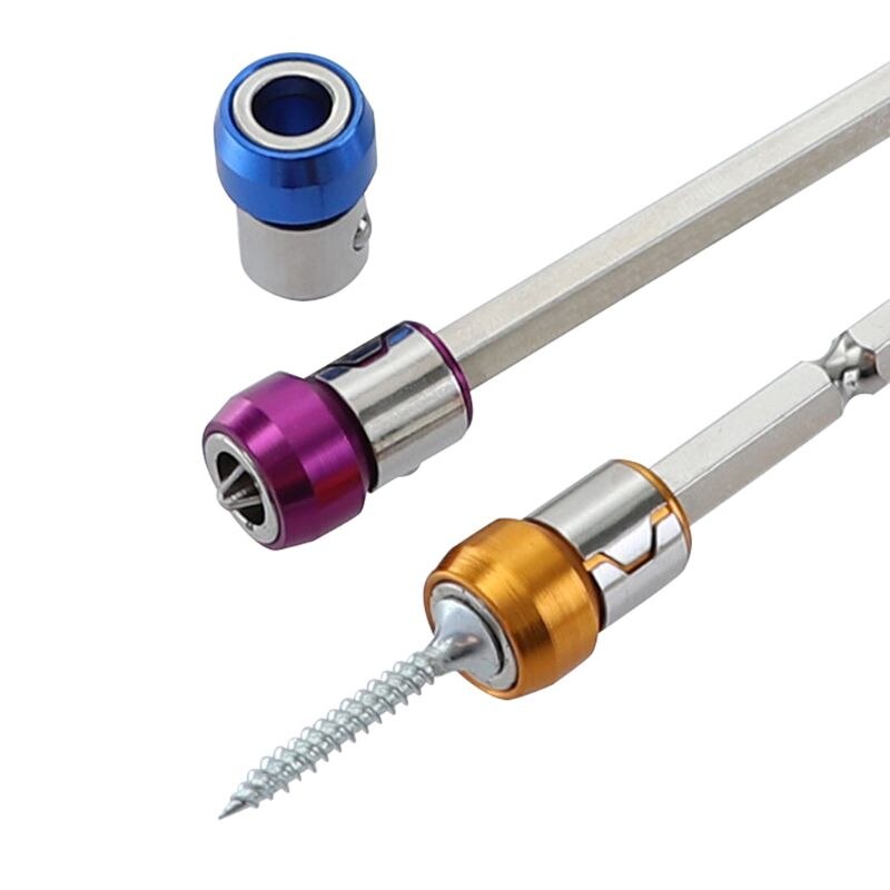Skruvmejsel magnetring 7mm metallkort pärla stark magnetiseringsskruv för elektriska stjärnskruvmejselbits