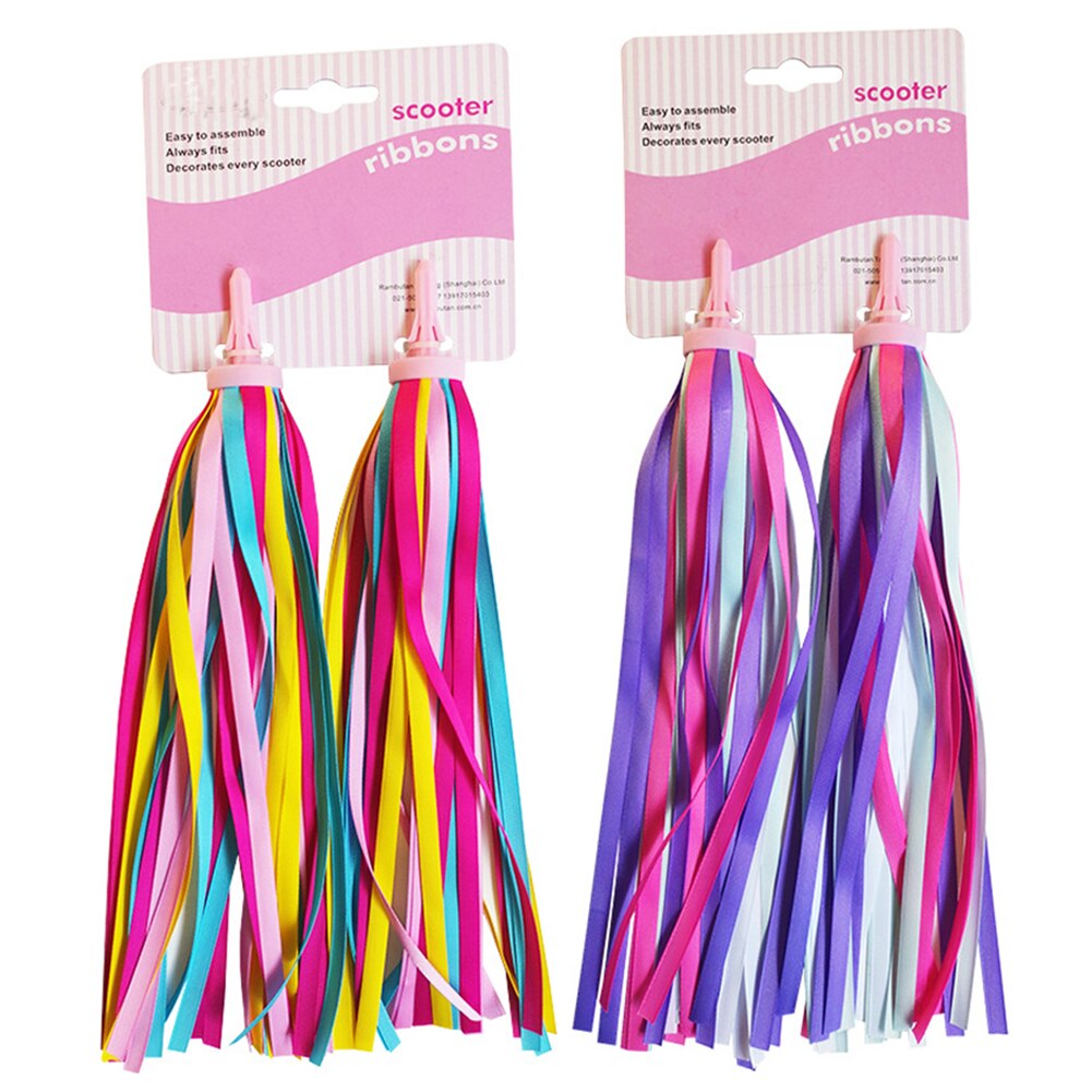 Fietsstuur kleur kwastjes slingers kinder loopfiets decoratie lint kwastjes linten fietsaccessoires 2 stuks