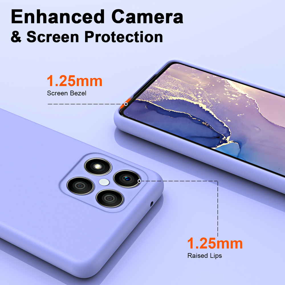 Coque de téléphone en Silicone liquide, étui arrière pour Honor X6 X6S X6A X7 X7A X8 X8A 4G 5G