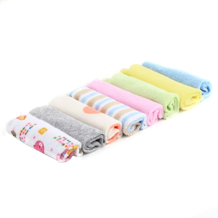8 stks/set Baby Handdoek Katoen Speeksel Handdoek Verpleging Handdoek Voeden Handdoek Washandje Leuke Baby Zakdoek Baby Washandje