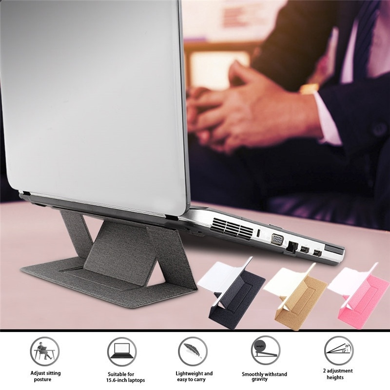 Soporte plegable y ajustable para portátil, soporte de brazo para Macbook Pro 13, Mac Book, Notebook, accesorios de soporte portátil