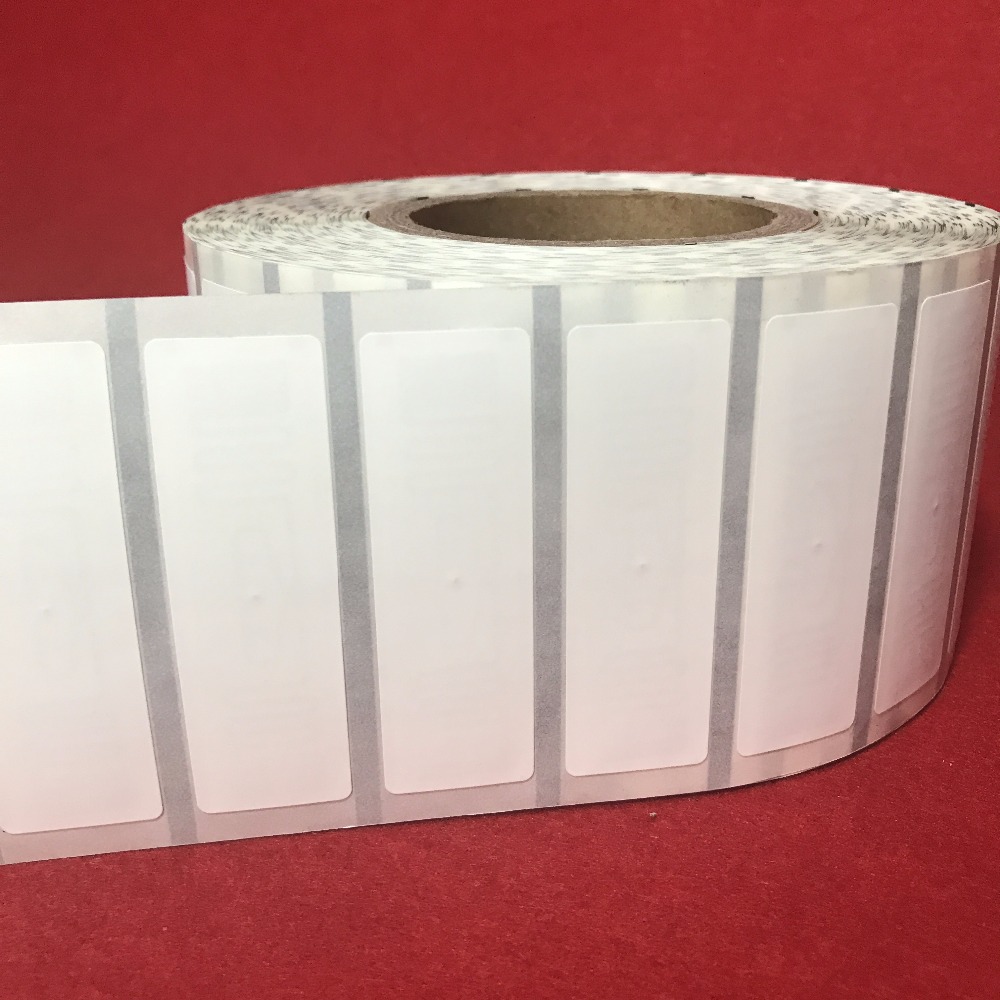 Passive RFID Tag E52 Electronic Label Self-adhesive PP Synthetic Paper Electronic stickers 74*24MM