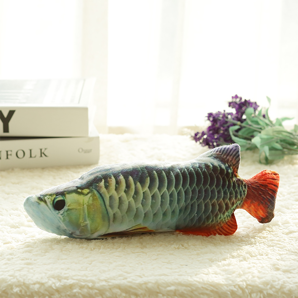 Electric Moving Fish Cat Toy Flopping Simulation Wagging Fish Pet Funny Chew Bite USB Charger Kitten Plaything Supplies