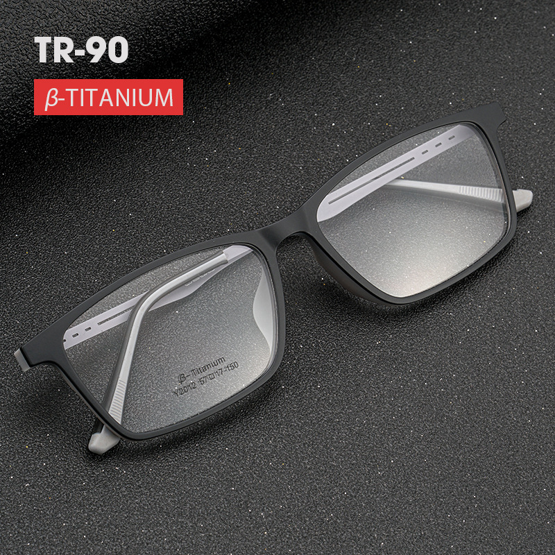 Lunettes surdimensionnées en plastique titane TR90 pour hommes, large monture de lunettes, myopie Prescription optique