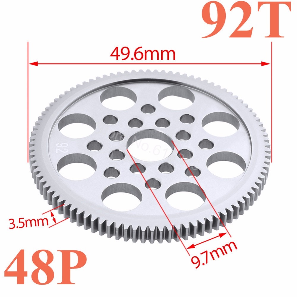 Metal 48P Spur Gear 92T 85T 80T Motor Pinion Gears 19T 20T 21T 22T 23T 24T 25T 26T For Sakura D3 XI Zero S 1:10 RC Drift Car