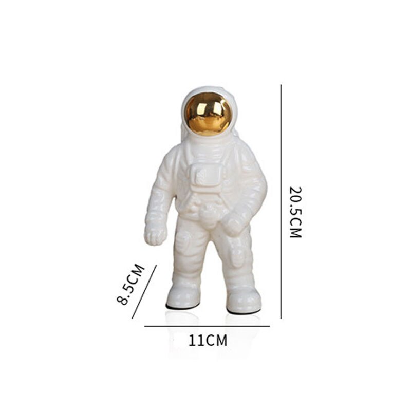 European Ceramic Vase Handwork Astronaut Living Room Modern Ornaments Office Desktop Flower Vases Creativity Home Decoration