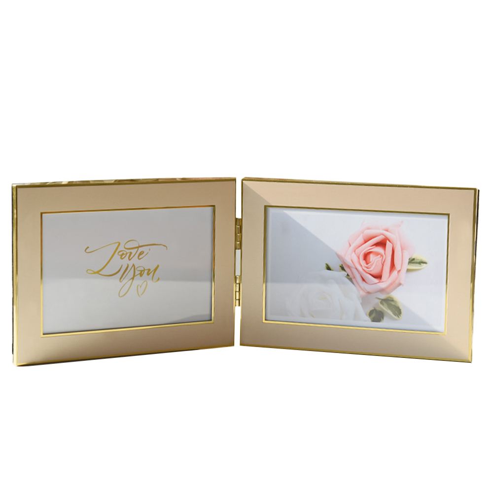 Modern Style Metal Photo Frame Picture Displays for or Home Decoration MPF118: Double Frame G2 / 6 inch